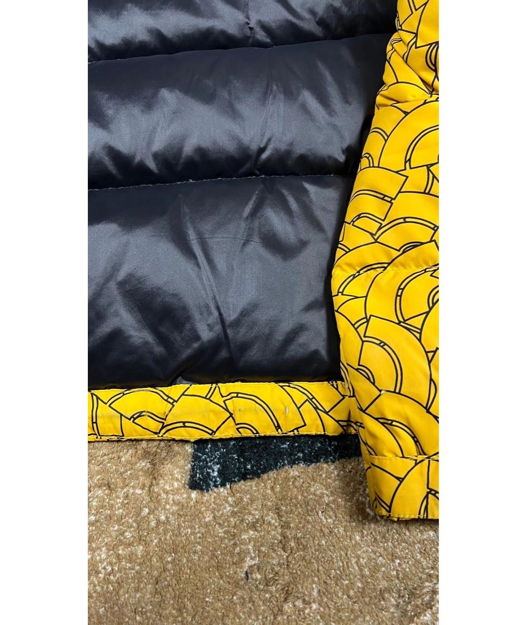 The north face nuptse store yellow dome print