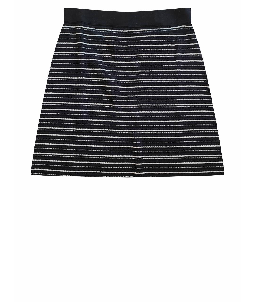 CHRISTIAN DIOR PRE-OWNED Темно-синяя хлопковая юбка мини, фото 1