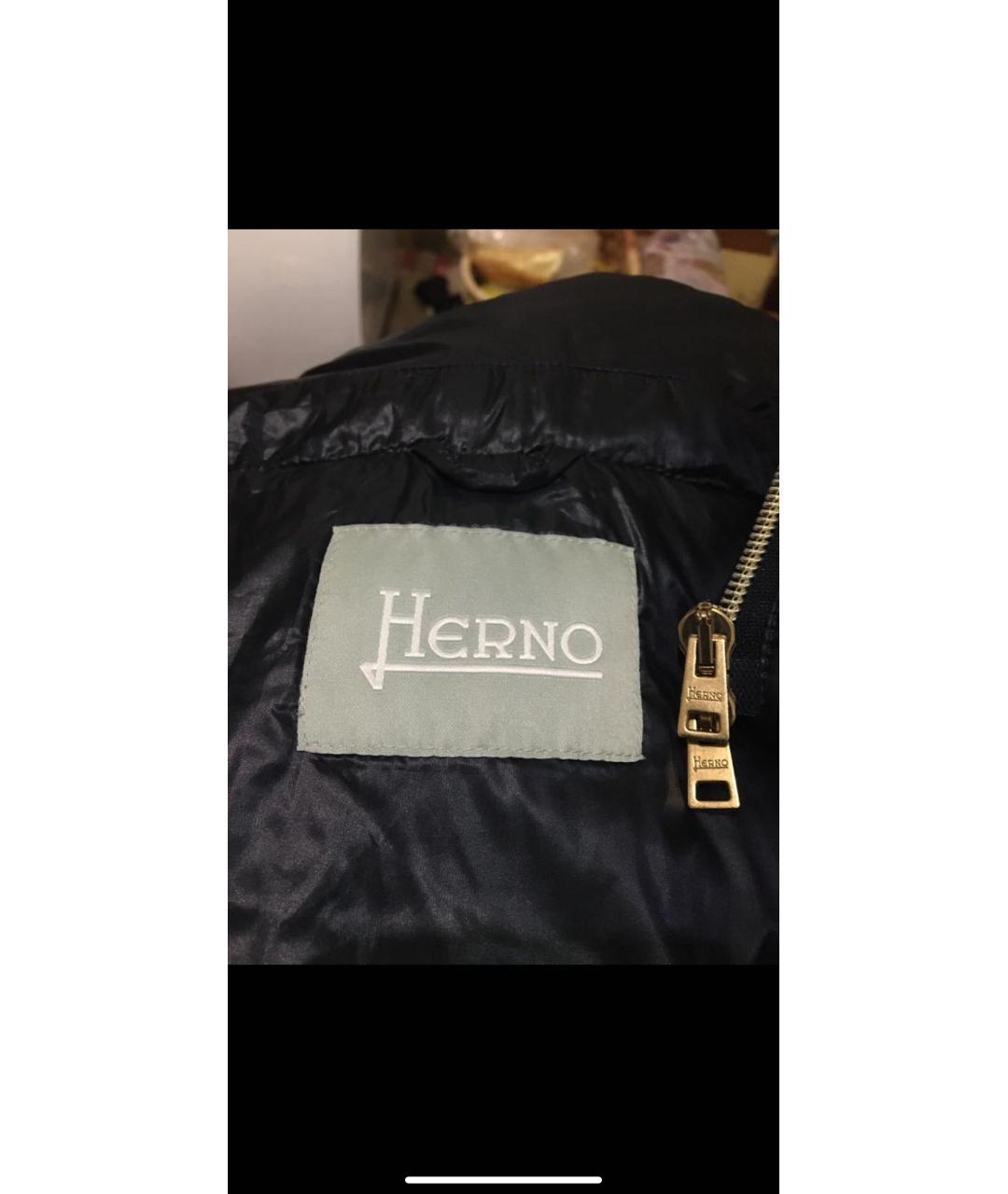 HERNO Черная шерстяная куртка, фото 3