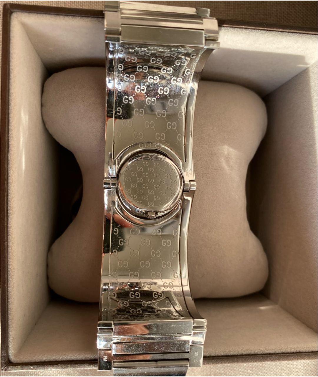 GUCCI Серебряные стальные часы, фото 4