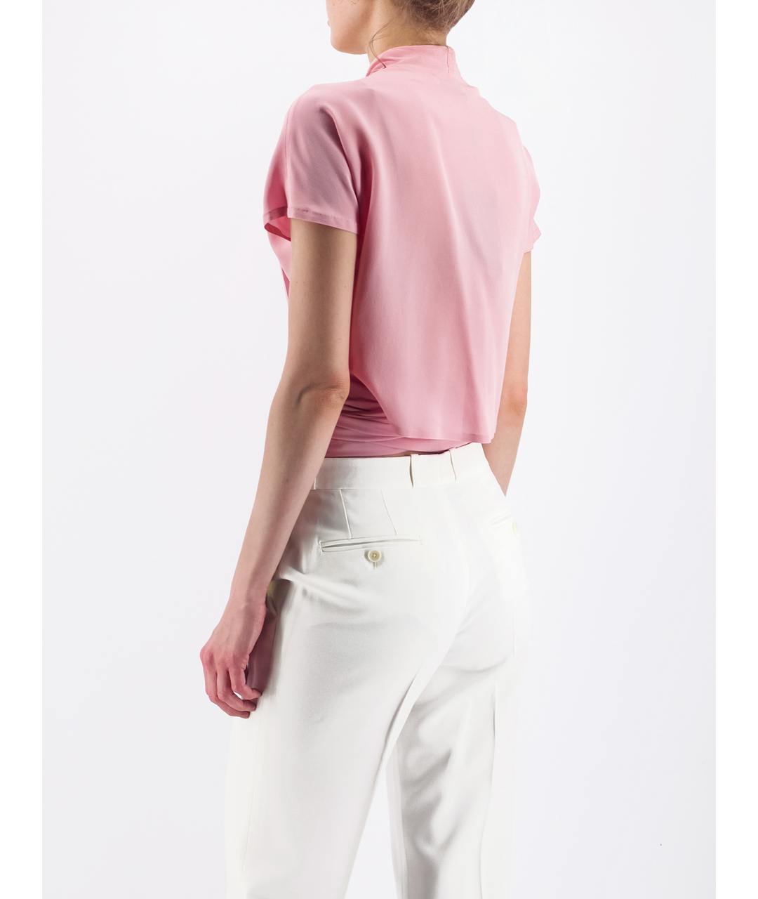 ERMANNO SCERVINO Розовая шелковая рубашка, фото 3