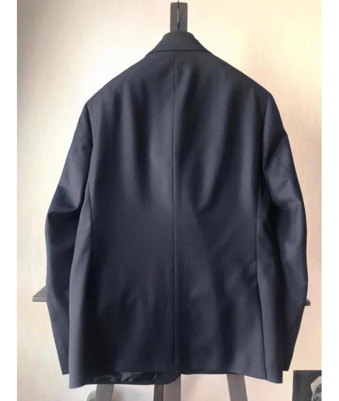 FENDI Темно-синий шерстяной пиджак, фото 2