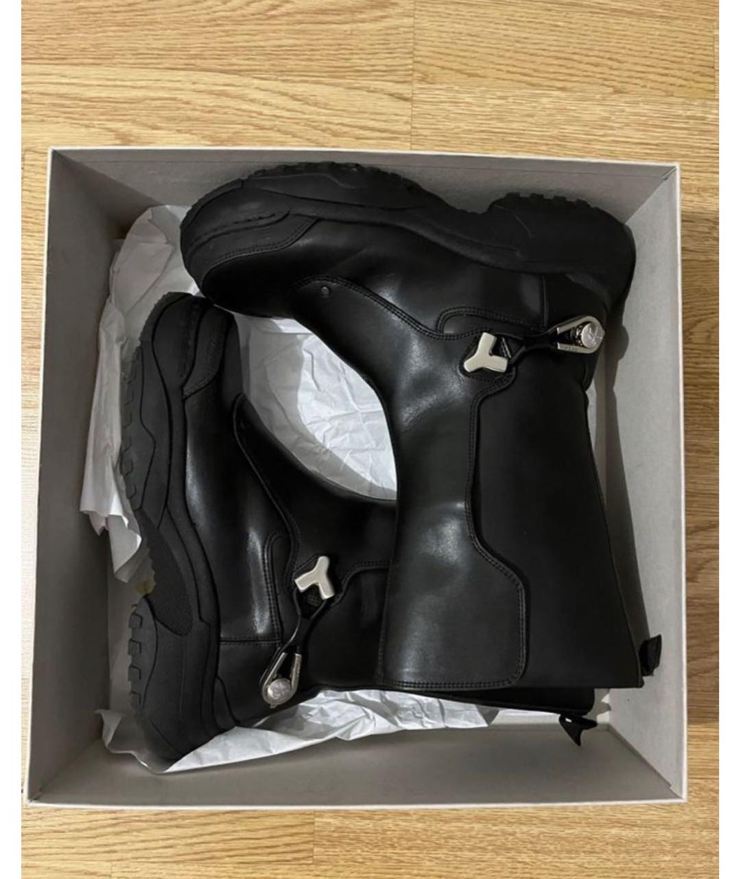 GMBH Черные высокие ботинки из искусственной кожи, фото 3