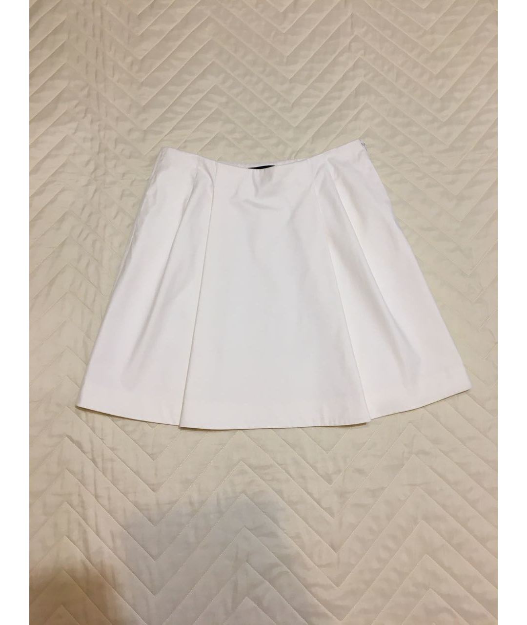 RALPH LAUREN Белая хлопковая юбка мини, фото 9