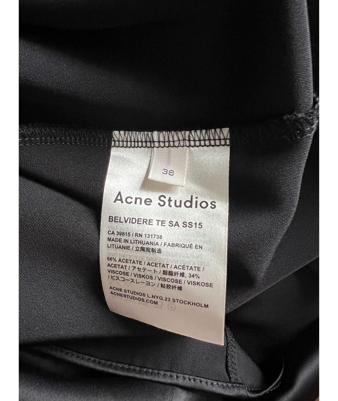ACNE STUDIOS Черное коктейльное платье, фото 6