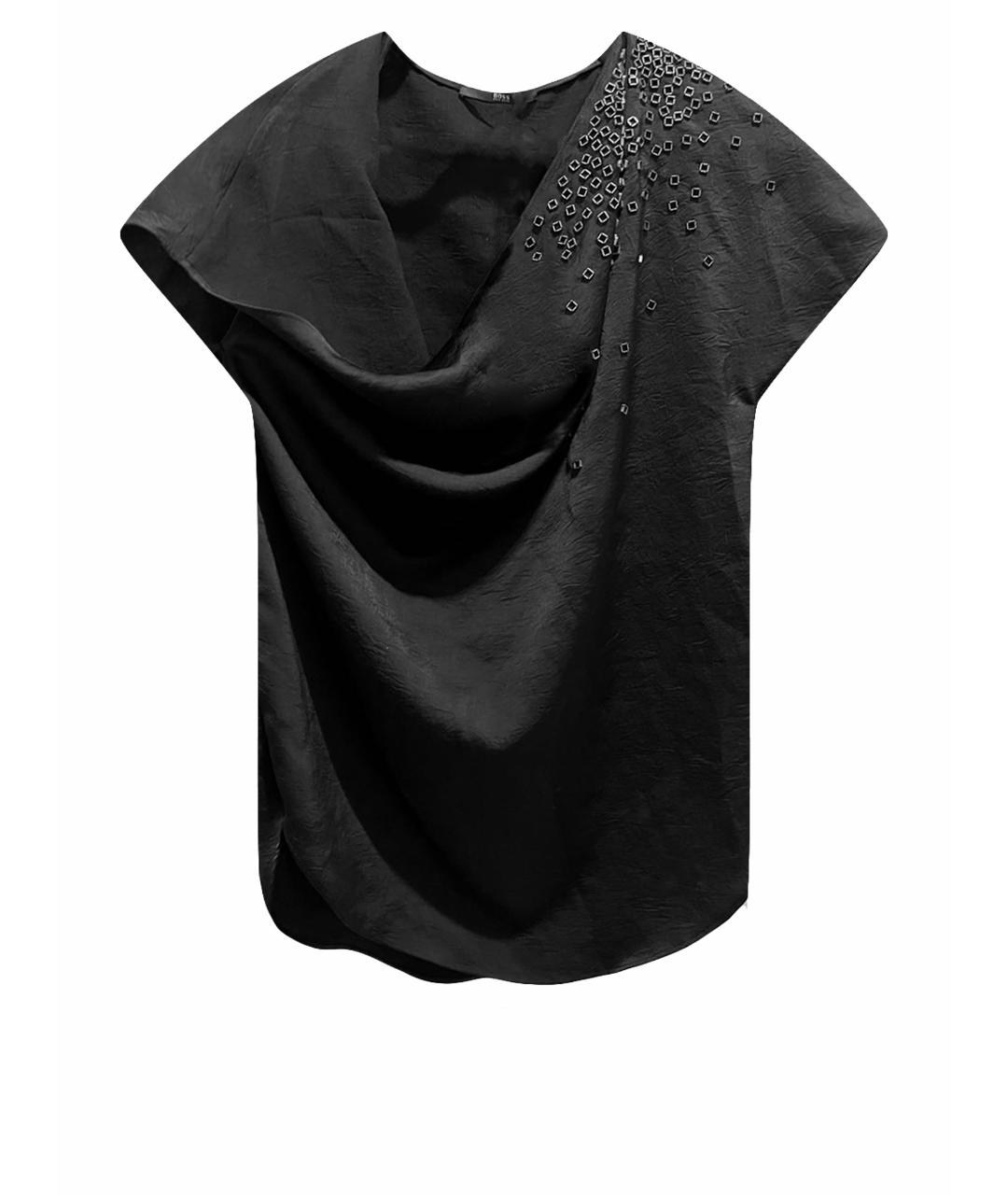 HUGO BOSS Черная полиэстеровая блузы, фото 1