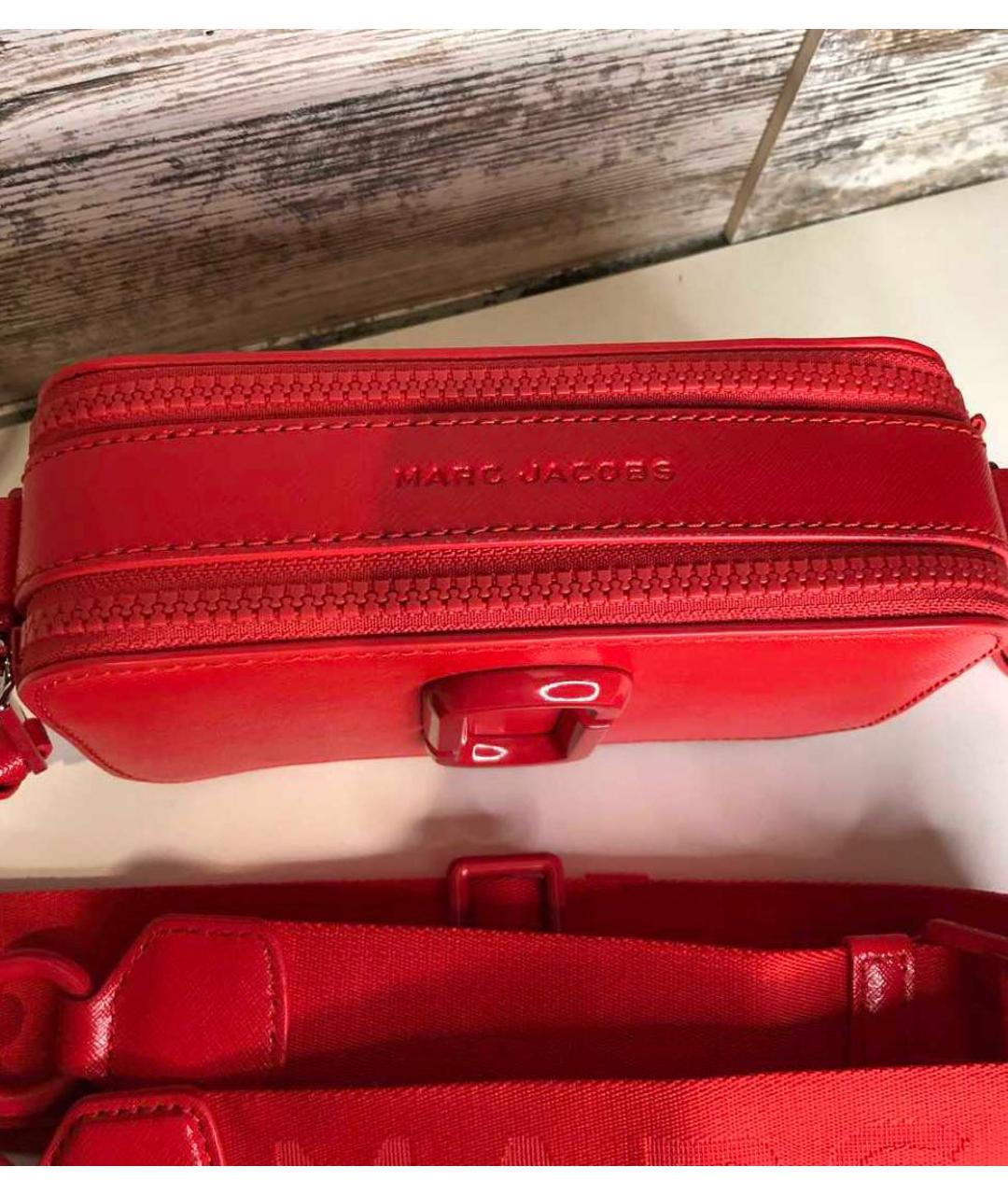 MARC JACOBS Красная кожаная сумка через плечо, фото 4