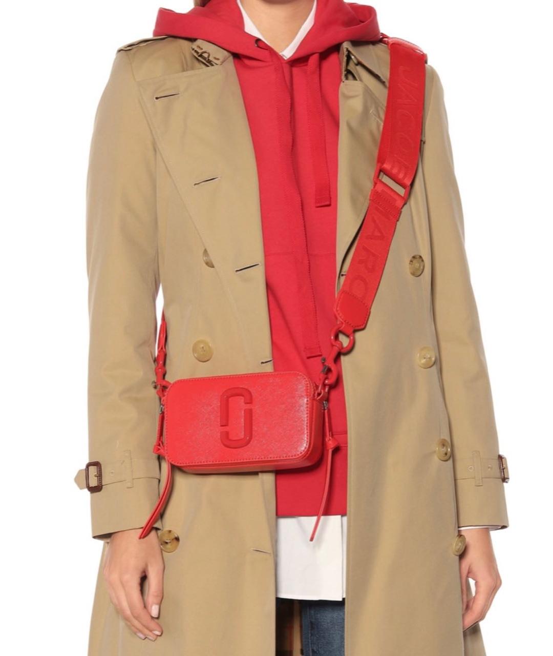 MARC JACOBS Красная кожаная сумка через плечо, фото 7