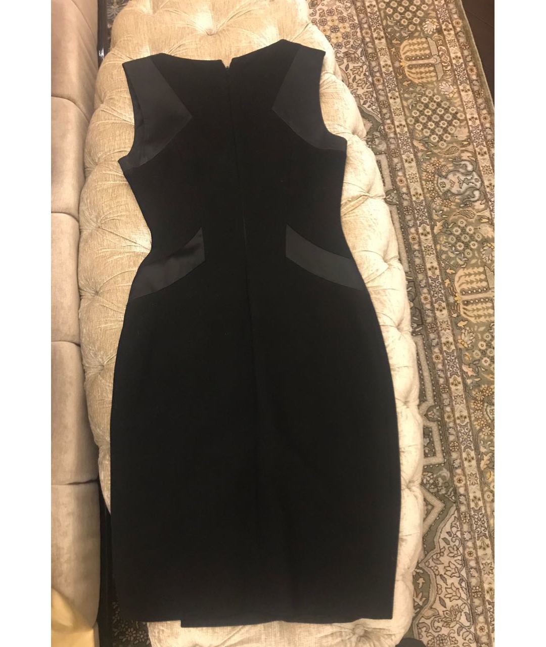 BLUMARINE Черное шерстяное повседневное платье, фото 2