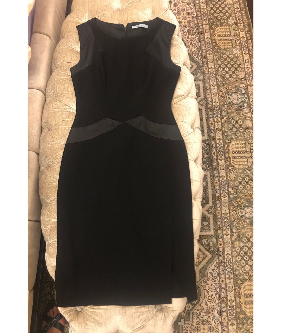 BLUMARINE Черное шерстяное повседневное платье, фото 9