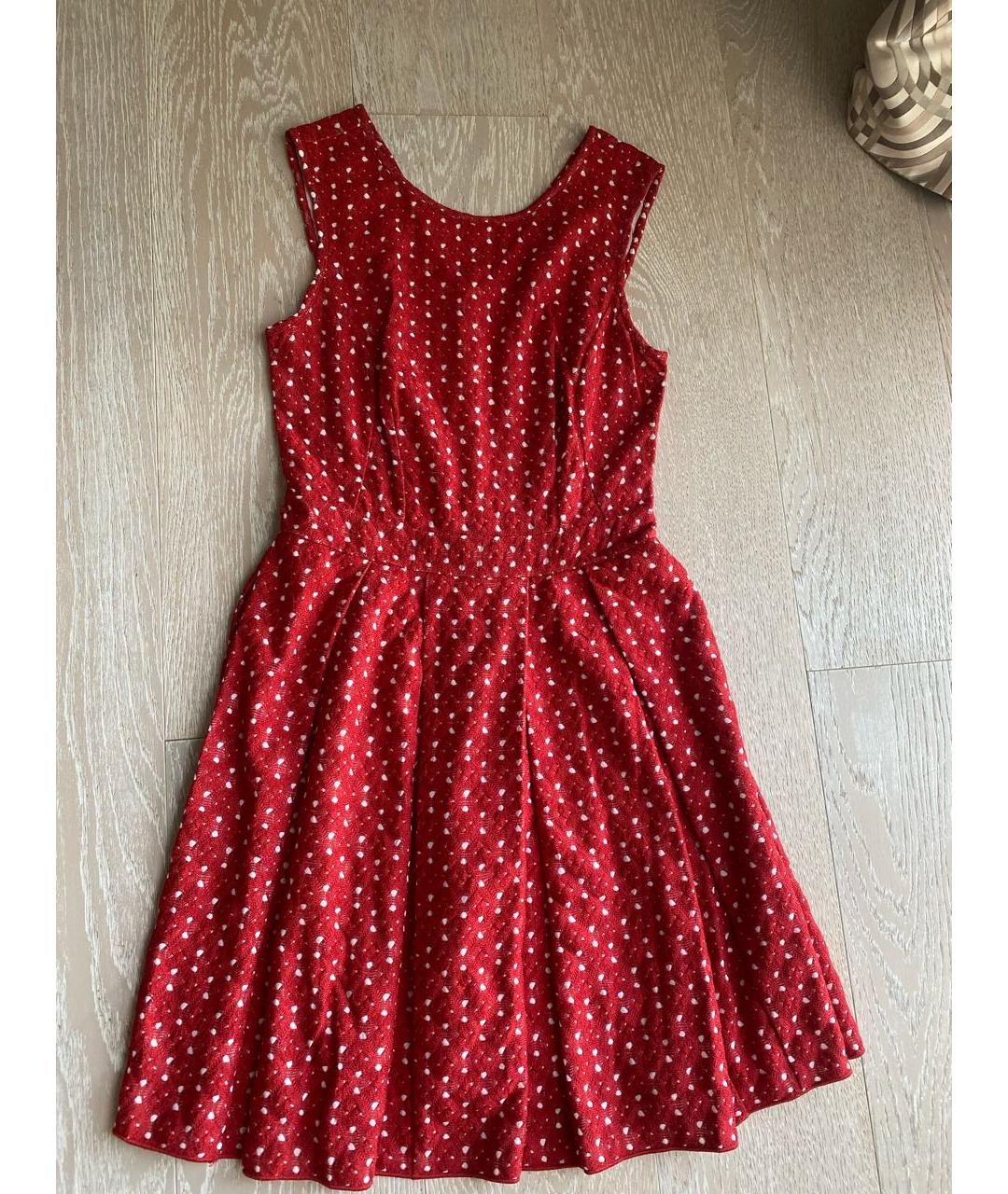 MISSONI Красное вискозное коктейльное платье, фото 5