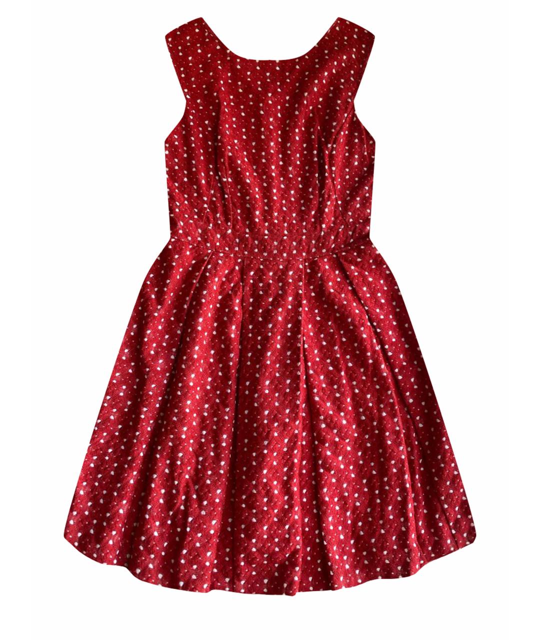 MISSONI Красное вискозное коктейльное платье, фото 1