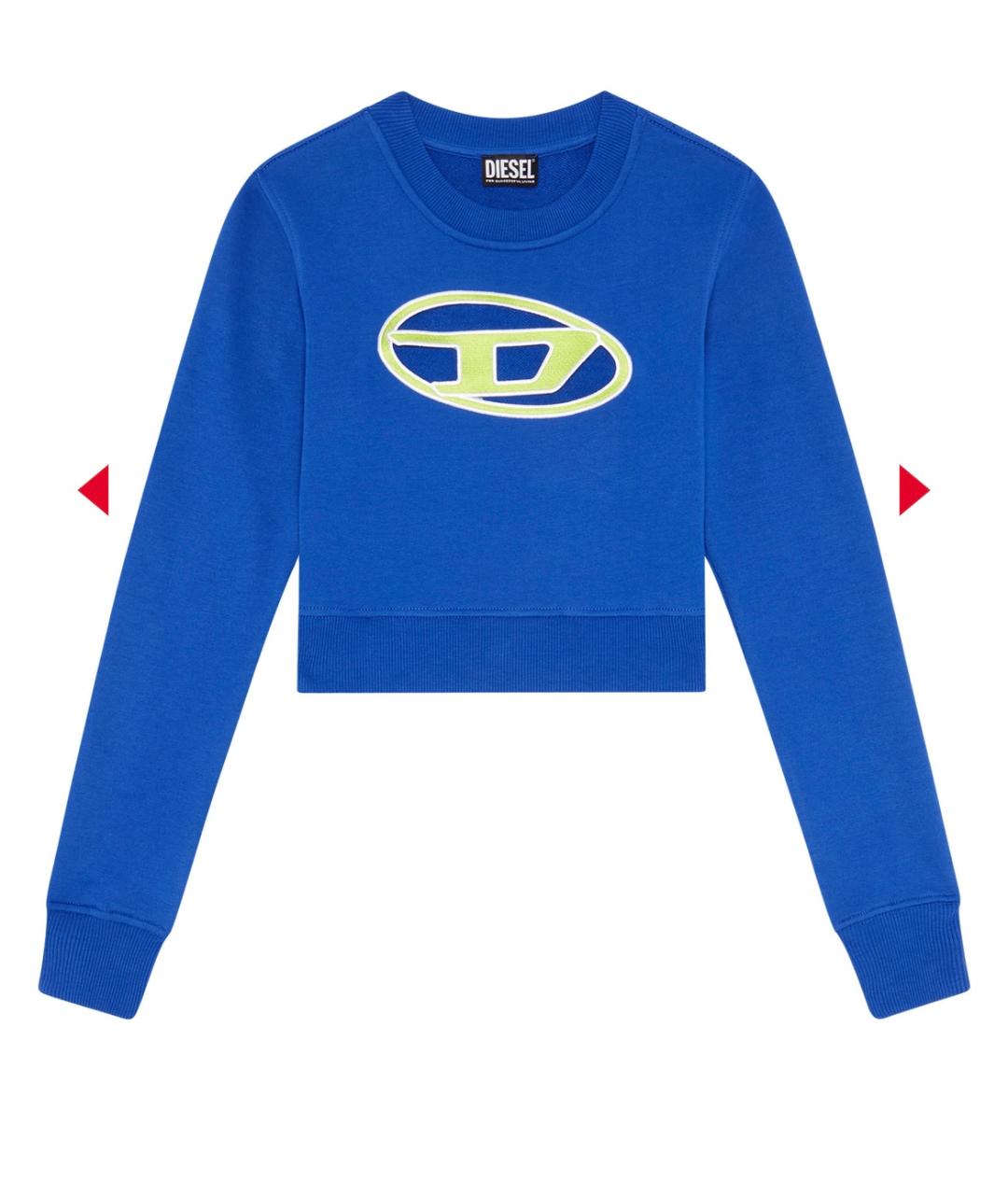 DIESEL Синий хлопковый джемпер / свитер, фото 4