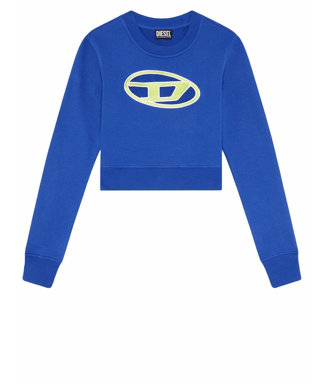 DIESEL Синий хлопковый джемпер / свитер, фото 1