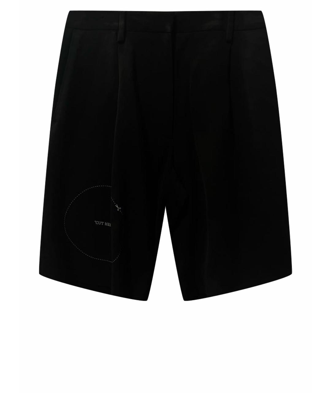 OFF-WHITE Черные хлопковые шорты, фото 1