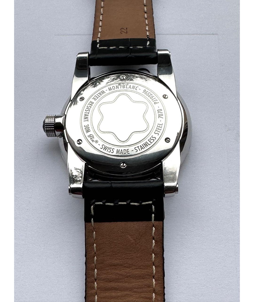 MONTBLANC Черные стальные часы, фото 2