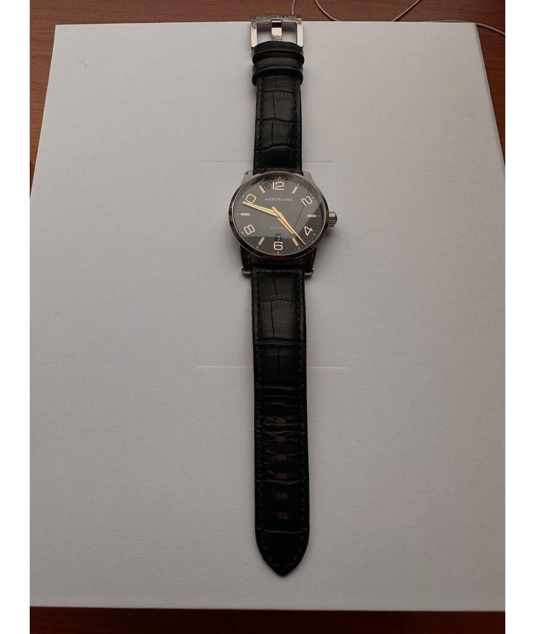MONTBLANC Черные стальные часы, фото 8