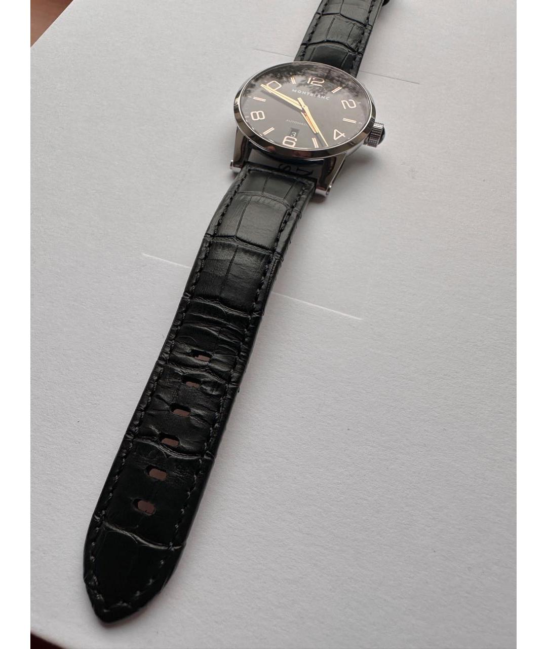 MONTBLANC Черные стальные часы, фото 7