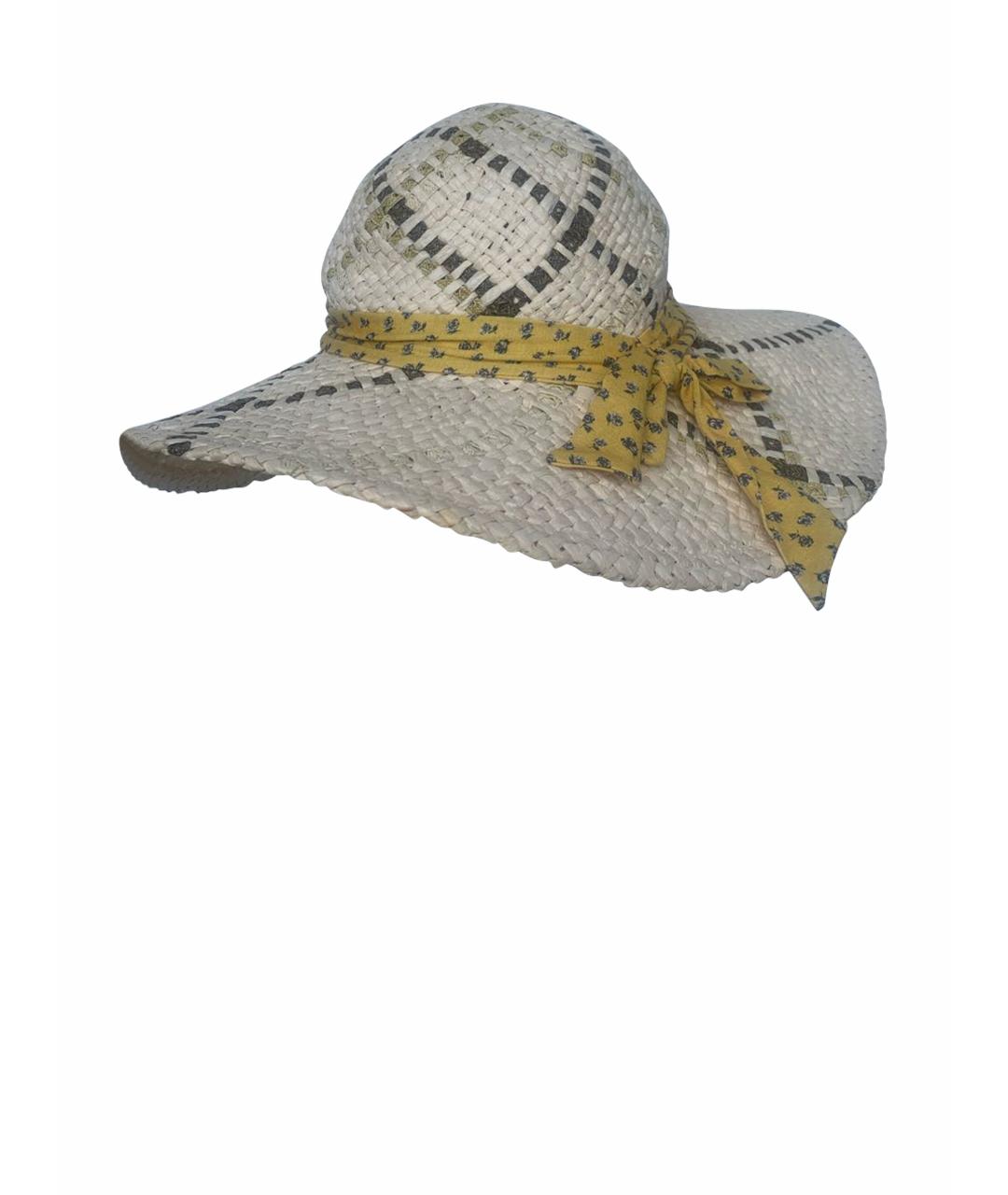 LA PERLA Желтая соломенная шляпа, фото 1