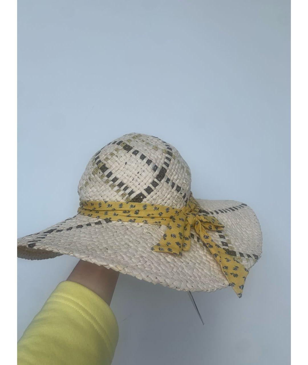 LA PERLA Желтая соломенная шляпа, фото 8