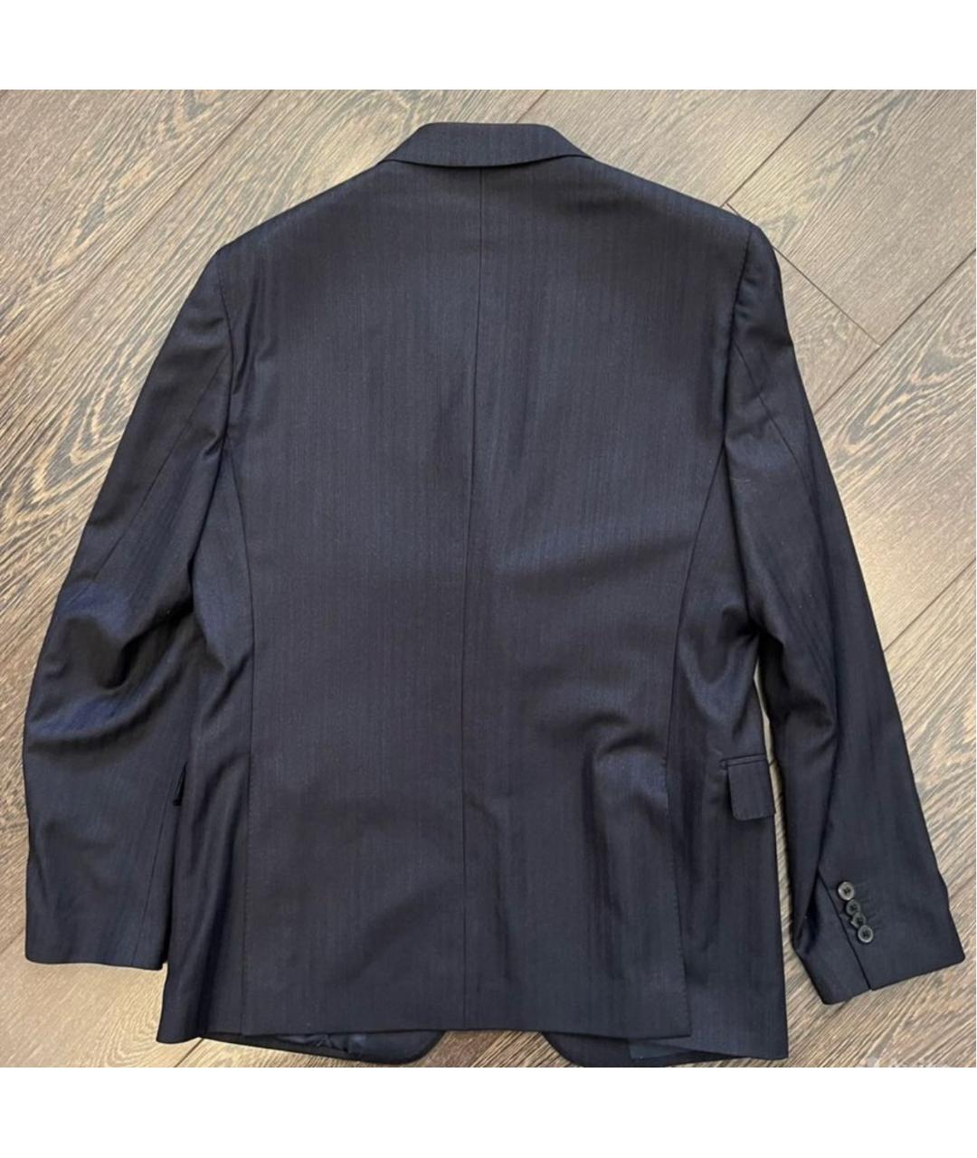 SALVATORE FERRAGAMO Темно-синий шерстяной пиджак, фото 2