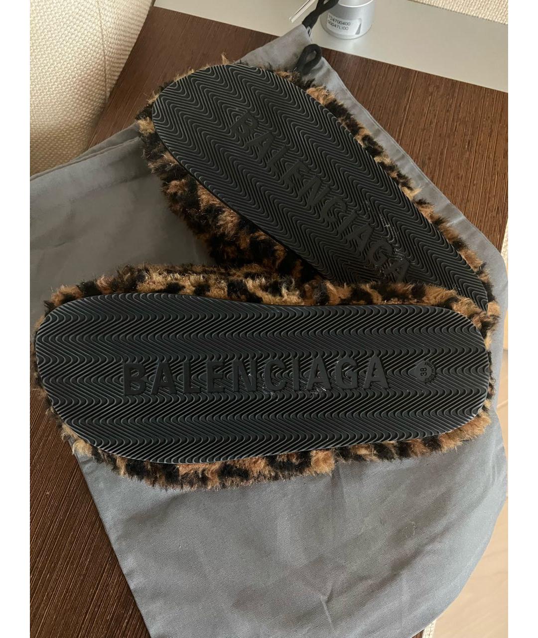 BALENCIAGA Мульти шлепанцы, фото 4