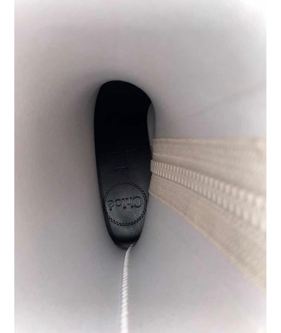 CHLOE Бежевые резиновые сапоги, фото 5