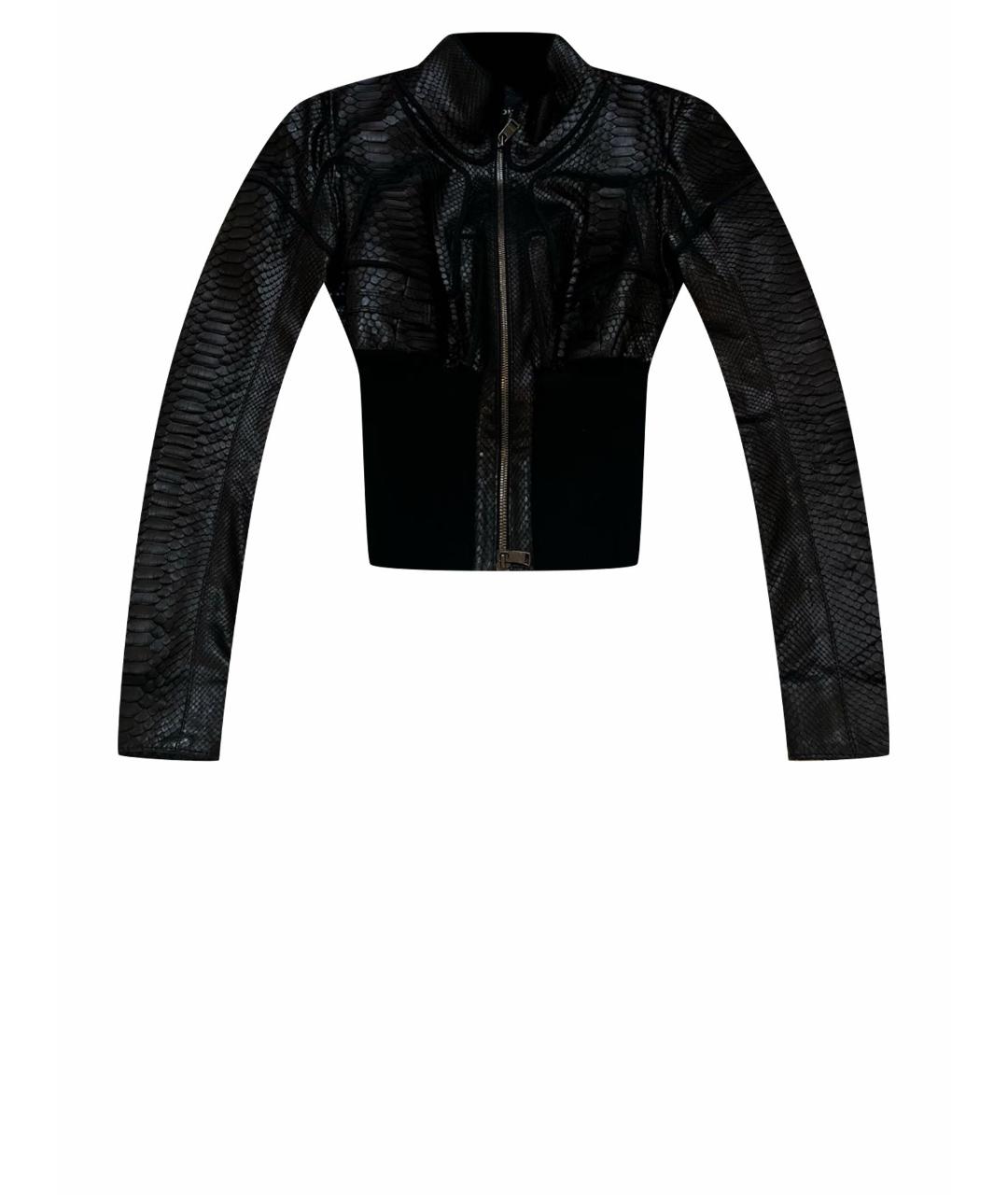 JITROIS Черная куртка из экзотической кожи, фото 1