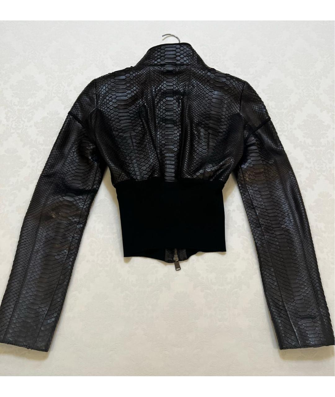 JITROIS Черная куртка из экзотической кожи, фото 2