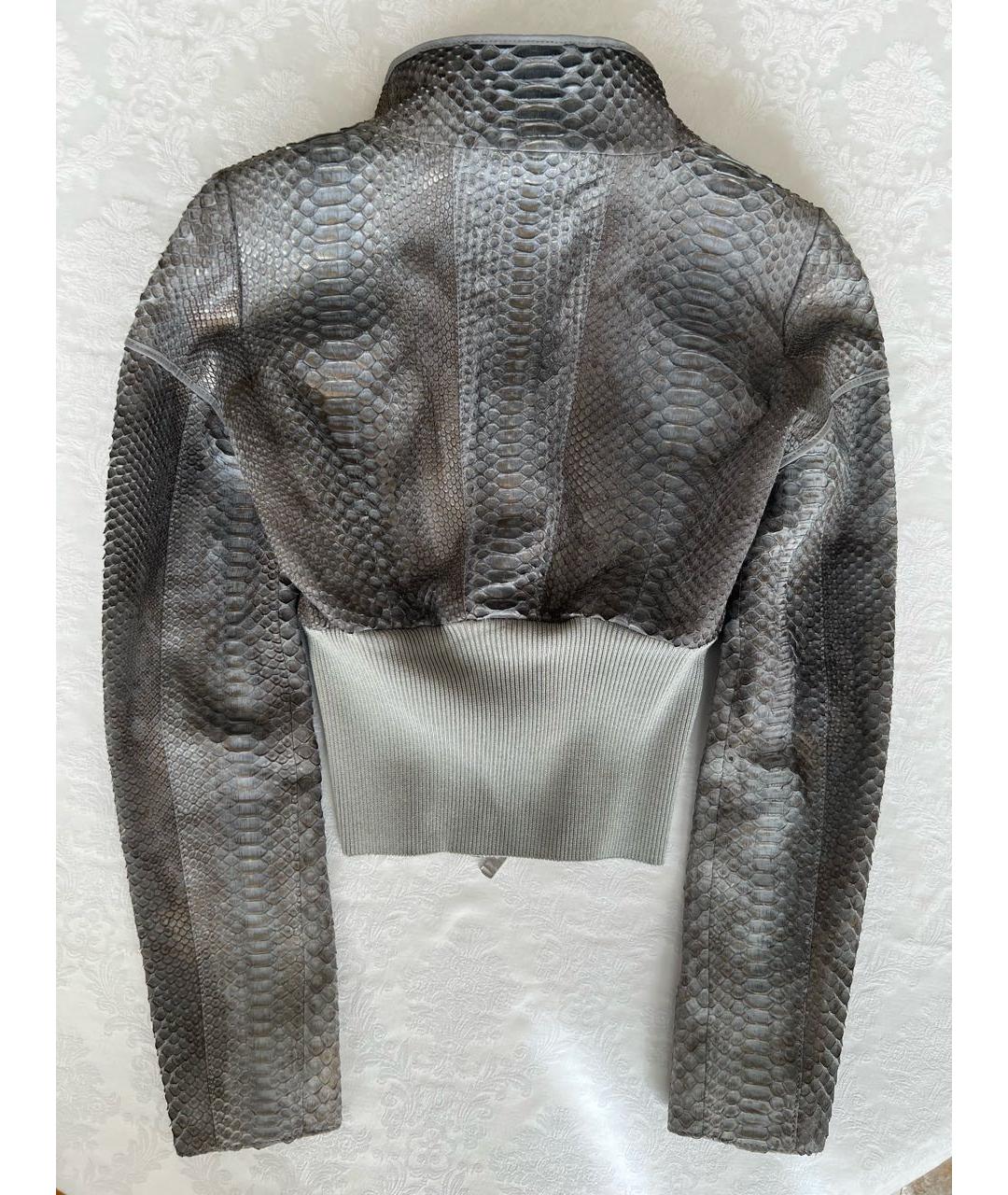 JITROIS Серая куртка из экзотической кожи, фото 2
