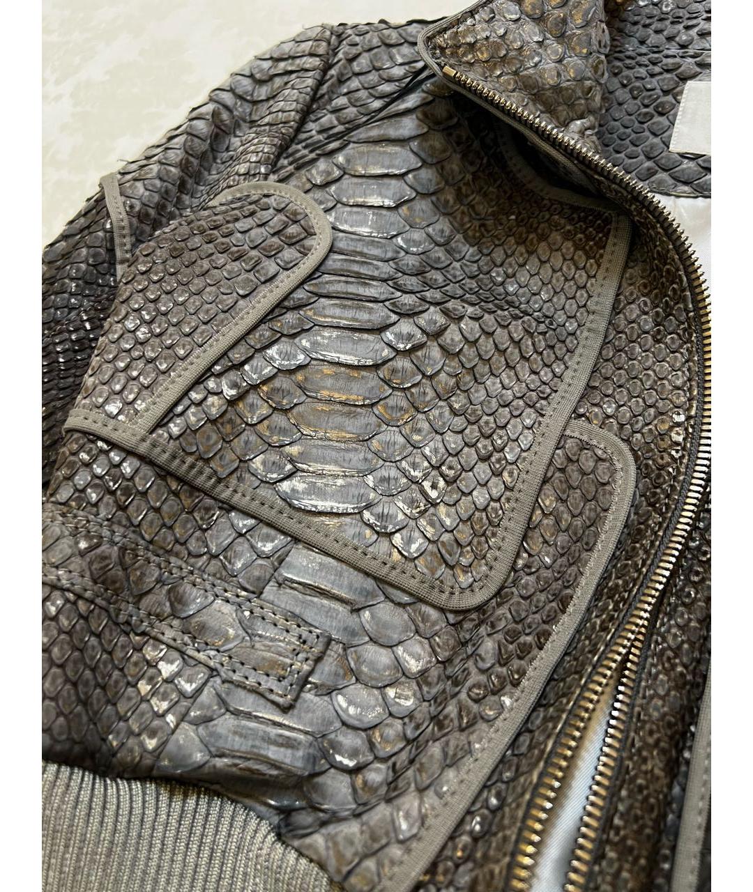 JITROIS Серая куртка из экзотической кожи, фото 6