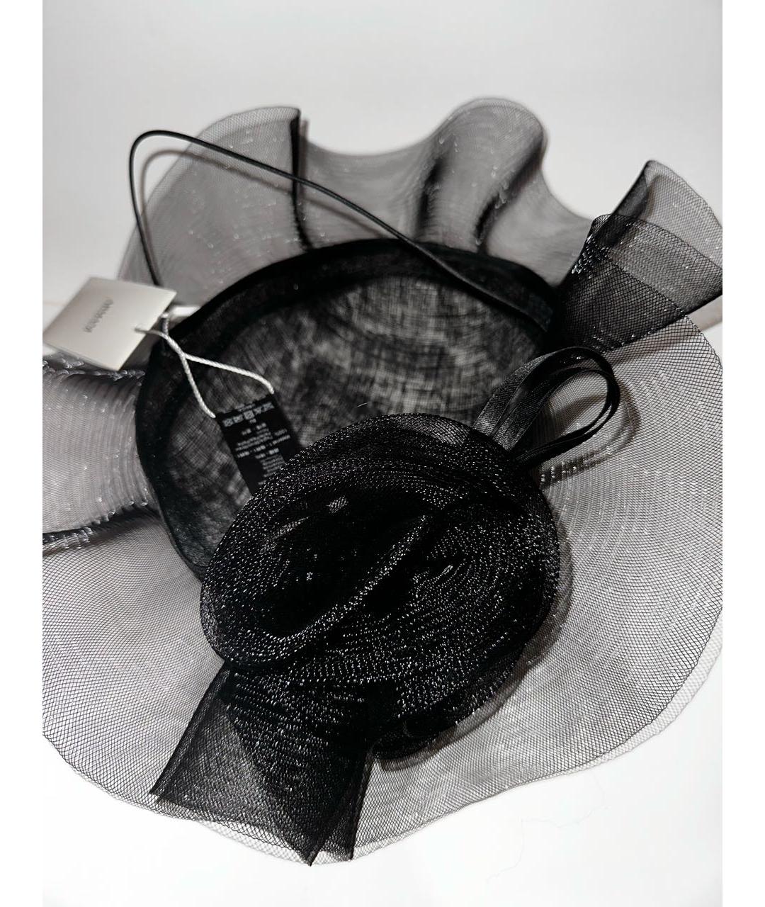 ARMANI COLLEZIONI Черная синтетическая шляпа, фото 2