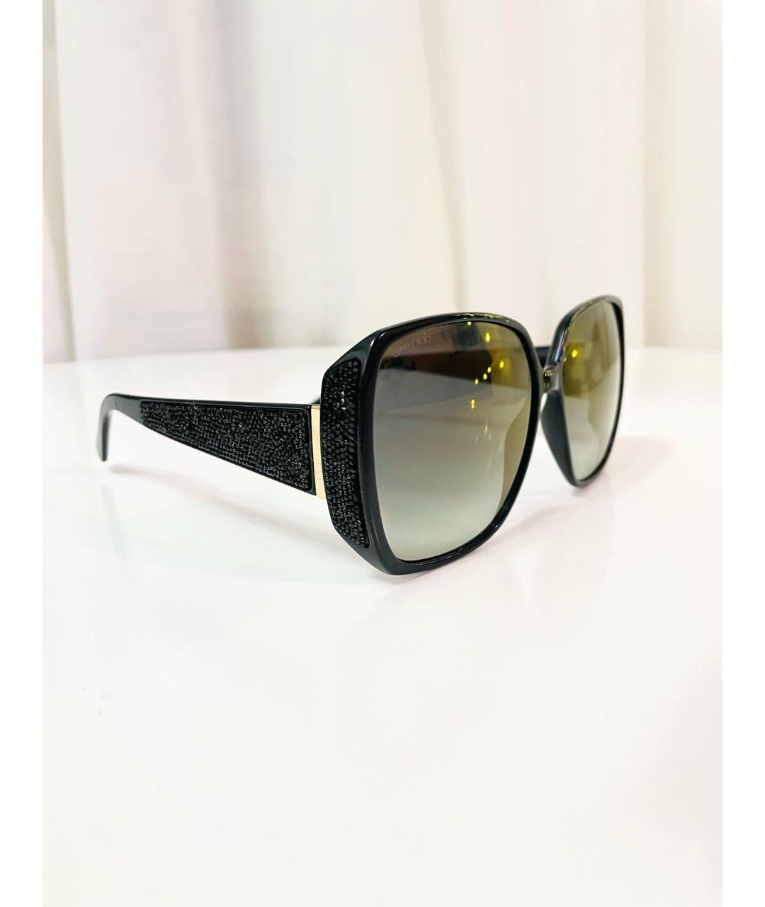 JIMMY CHOO Черные пластиковые солнцезащитные очки, фото 7