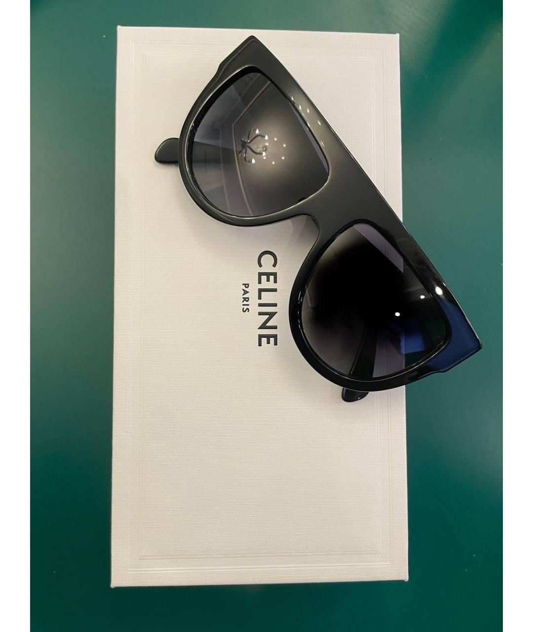 CELINE Черные пластиковые солнцезащитные очки, фото 5