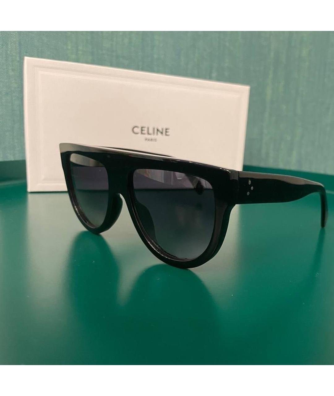 CELINE Черные пластиковые солнцезащитные очки, фото 6