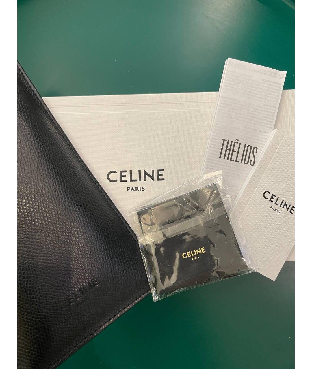 CELINE Черные пластиковые солнцезащитные очки, фото 4