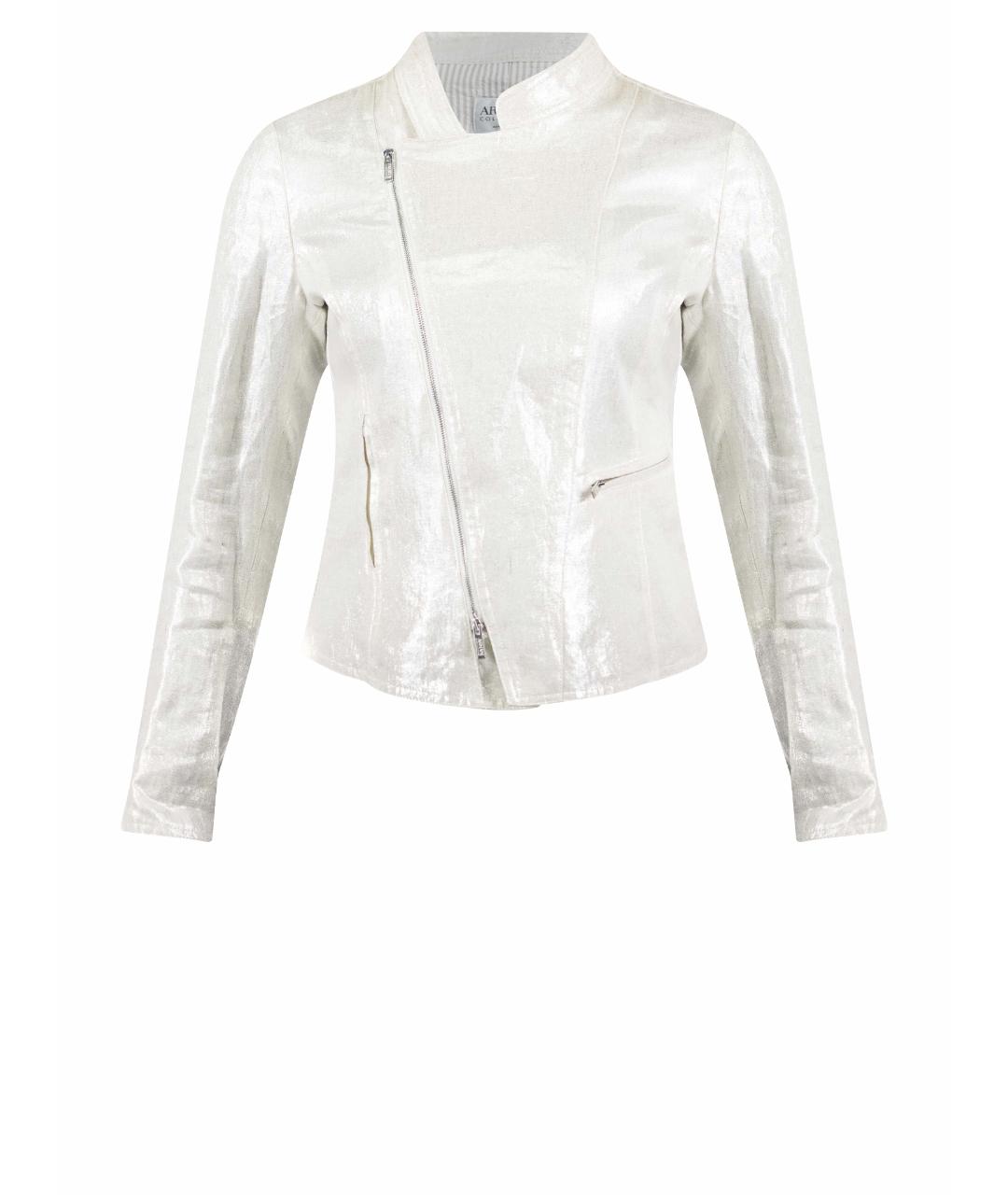 ARMANI COLLEZIONI Белый льняной жакет/пиджак, фото 1