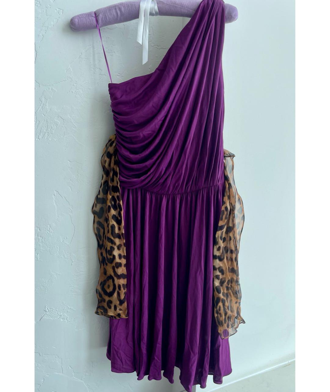 GIAMBATTISTA VALLI Фиолетовое коктейльное платье, фото 5