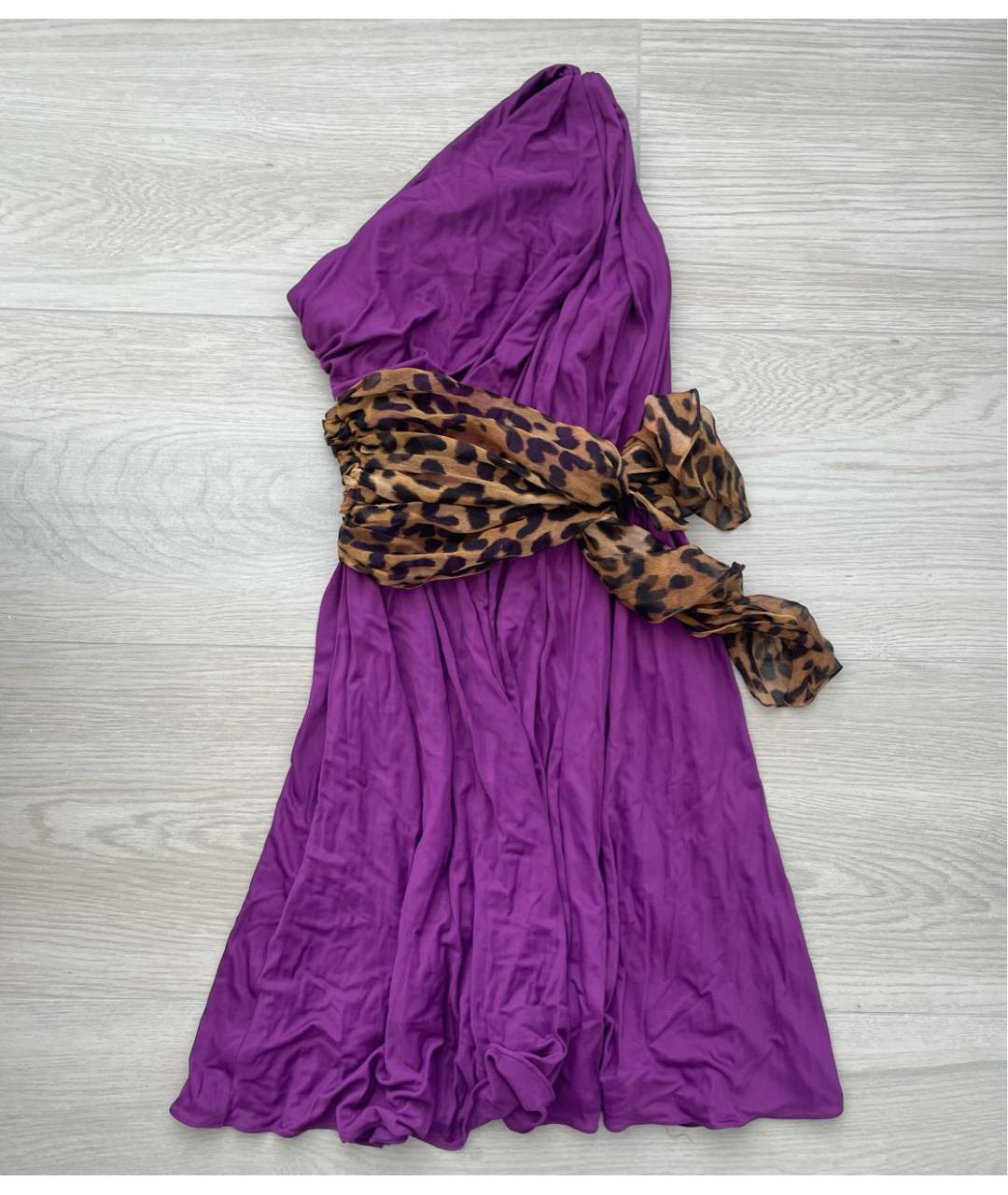 GIAMBATTISTA VALLI Фиолетовое коктейльное платье, фото 3