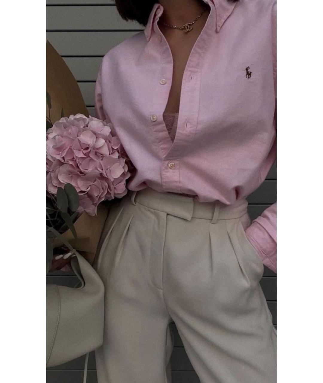 RALPH LAUREN Розовая рубашка, фото 7