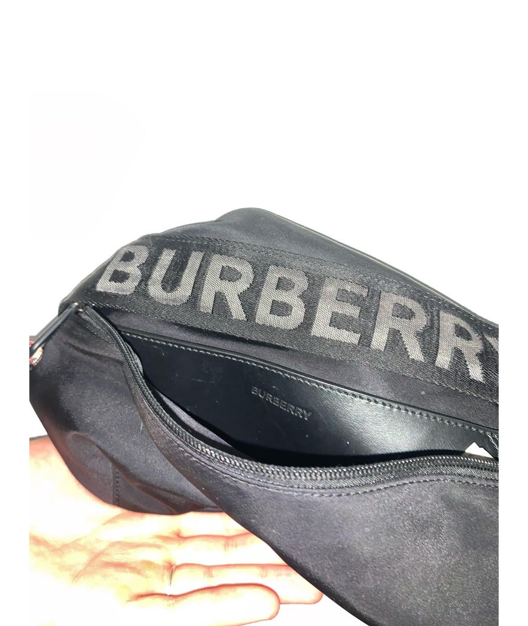 BURBERRY Черная поясная сумка, фото 2