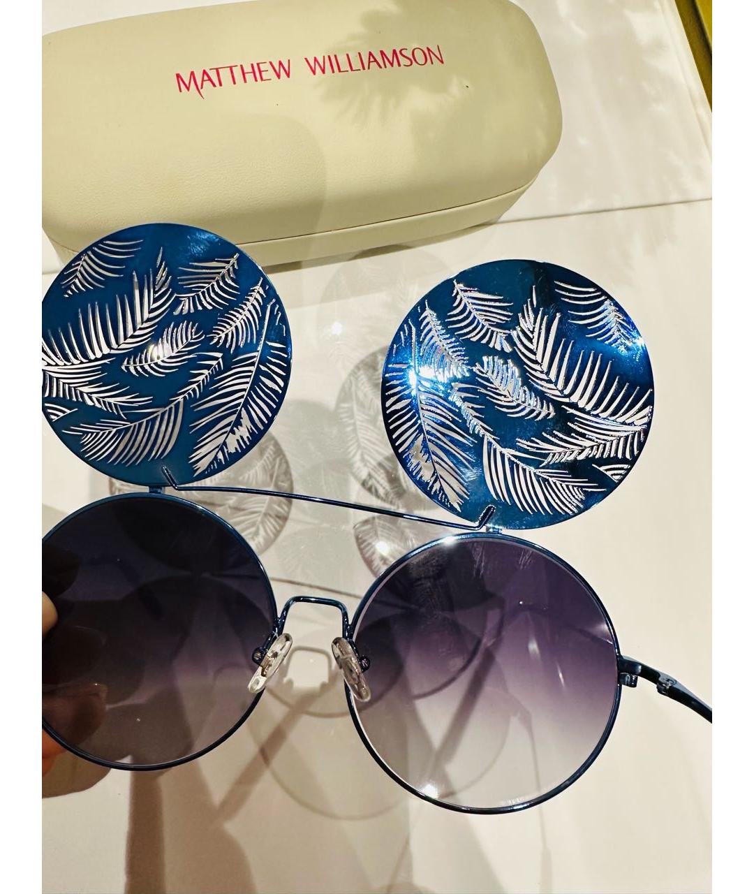 MATTHEW WILLIAMSON Синие солнцезащитные очки, фото 4