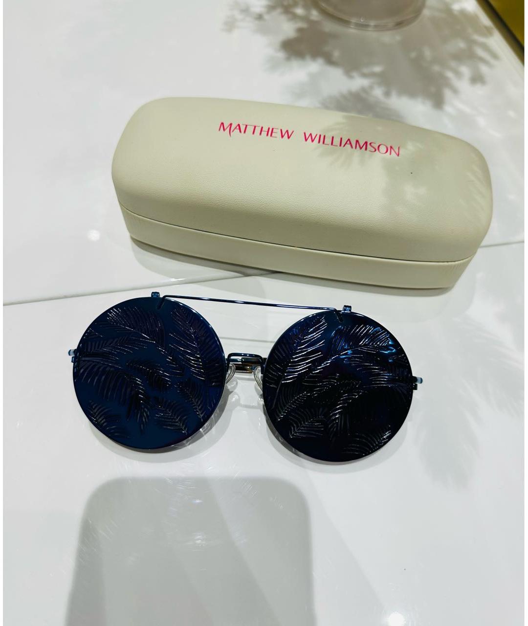 MATTHEW WILLIAMSON Синие солнцезащитные очки, фото 6