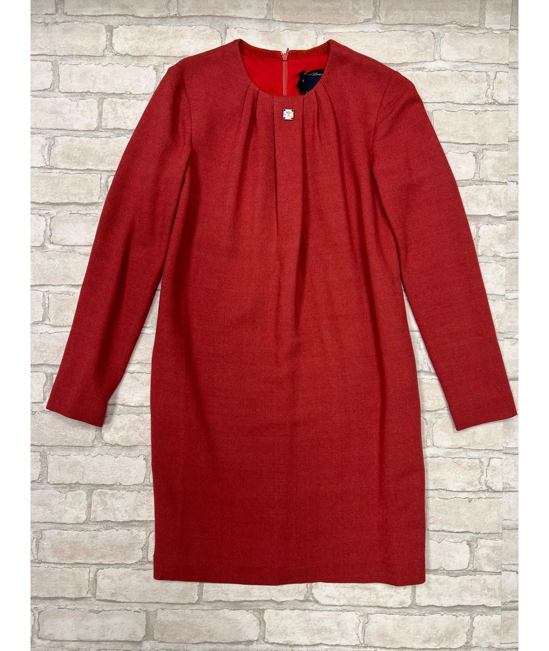 CAVALLI CLASS Красное вискозное повседневное платье, фото 8