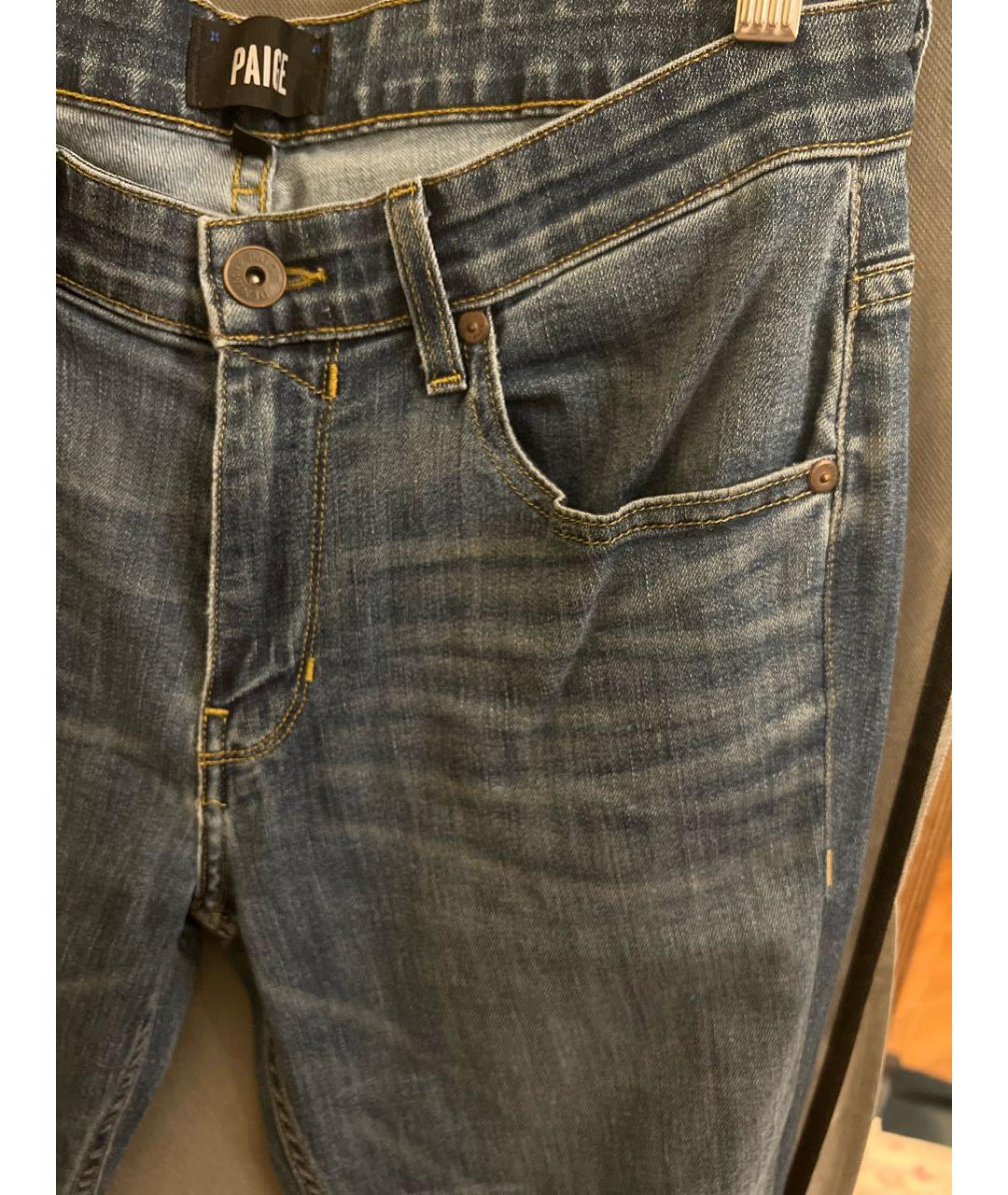 PAIGE Синие хлопко-эластановые джинсы, фото 4