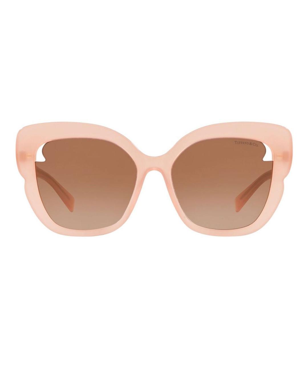 TIFFANY&CO Бежевые пластиковые солнцезащитные очки, фото 5