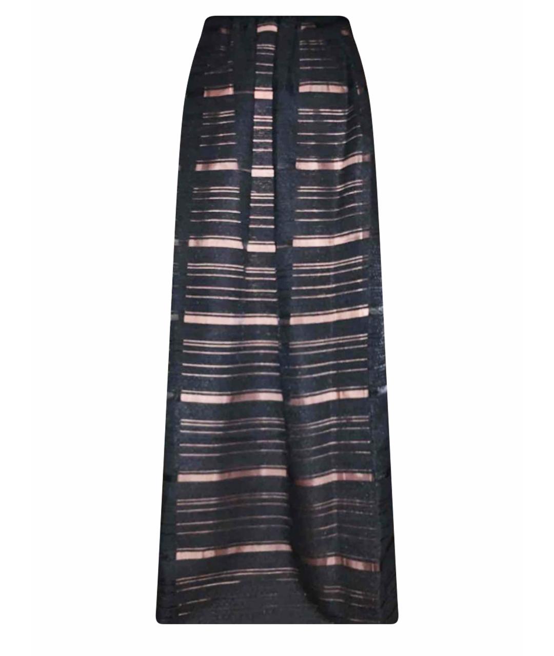 MAX MARA Черная полиэстеровая юбка макси, фото 1