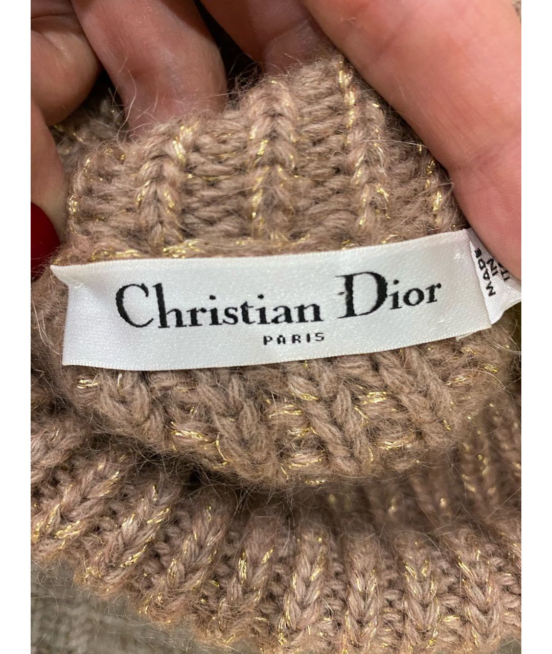 CHRISTIAN DIOR PRE-OWNED Коричневый шерстяной джемпер / свитер, фото 4