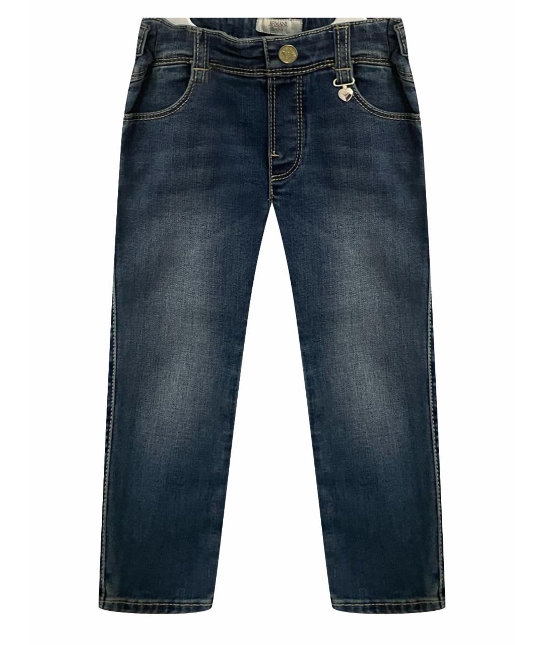 ARMANI JUNIOR Синие джинсы, фото 1