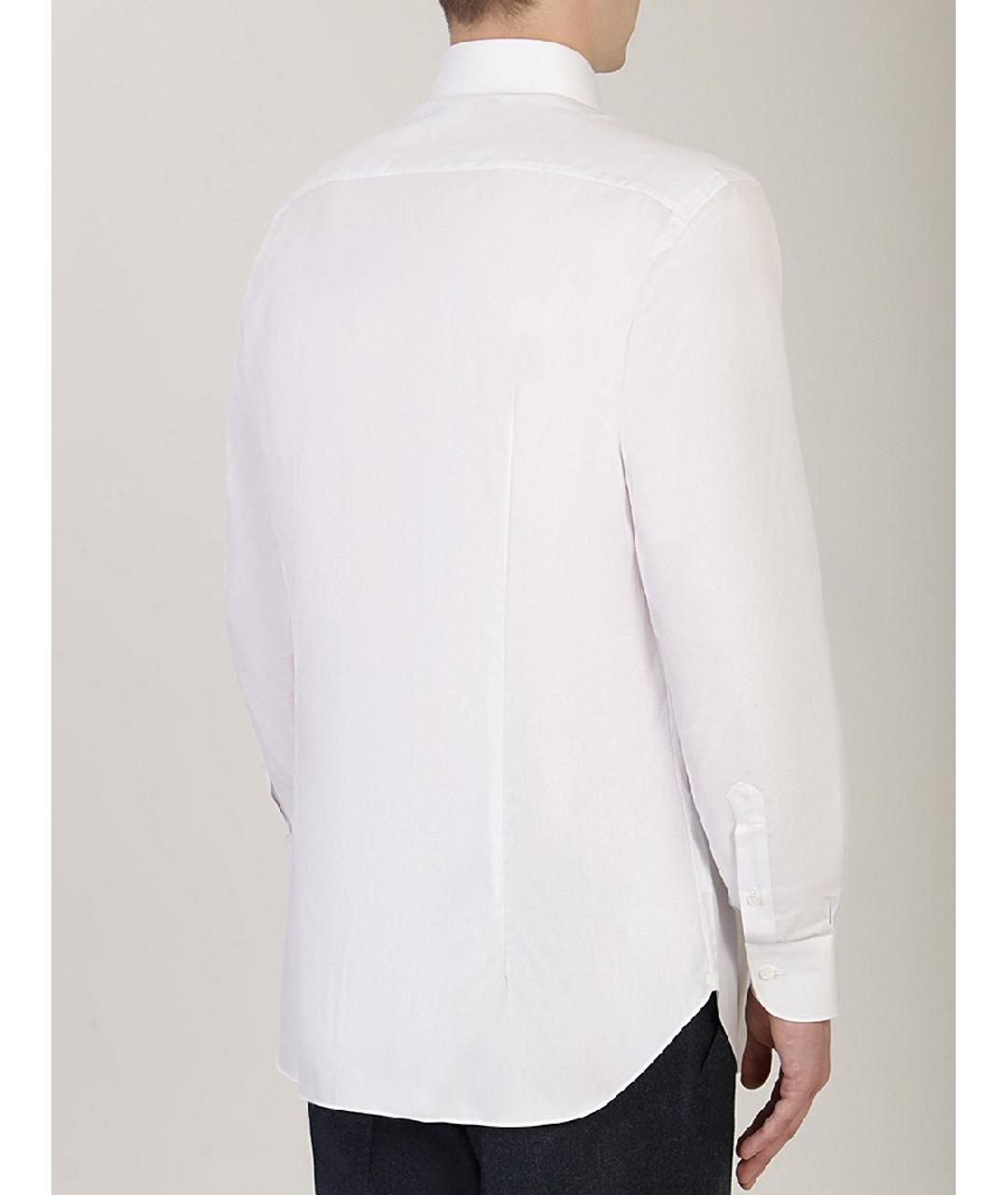 BRIONI Белая хлопковая классическая рубашка, фото 3